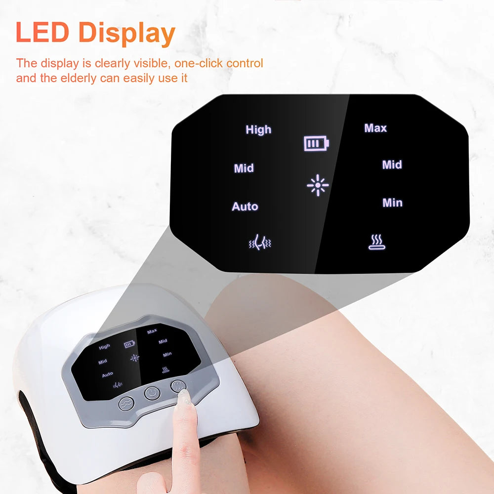 3 Gear Temperature Adjustment Smart Knee LED Display Massager Hot Compress for Shoulders Elbows Knee Gift For Parents Or Elders - Problems Solved