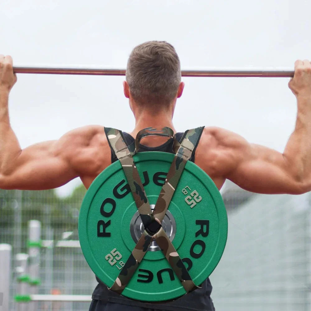 Home Weight Training Weighted Vest Strap - Barbell Plates for Pull-ups Plank Push-ups Portable Fitness Gear - Problems Solved