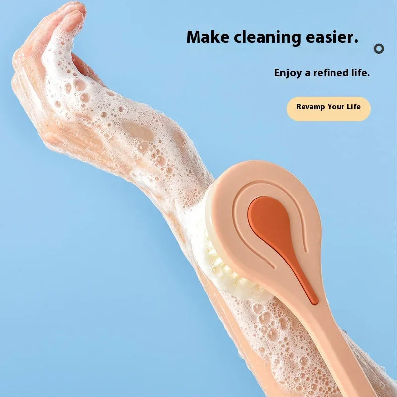 Bathroom Body Brush Kit with Long Handle: Soft-Hair Brush - Problems Solved