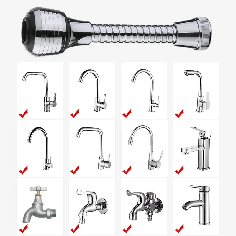Kitchen Gadgets 2 Modes 360 Rotatable Bubbler High Pressure Faucet Extender Water Saving Bathroom Kitchen Accessories Supplies - Problems Solved