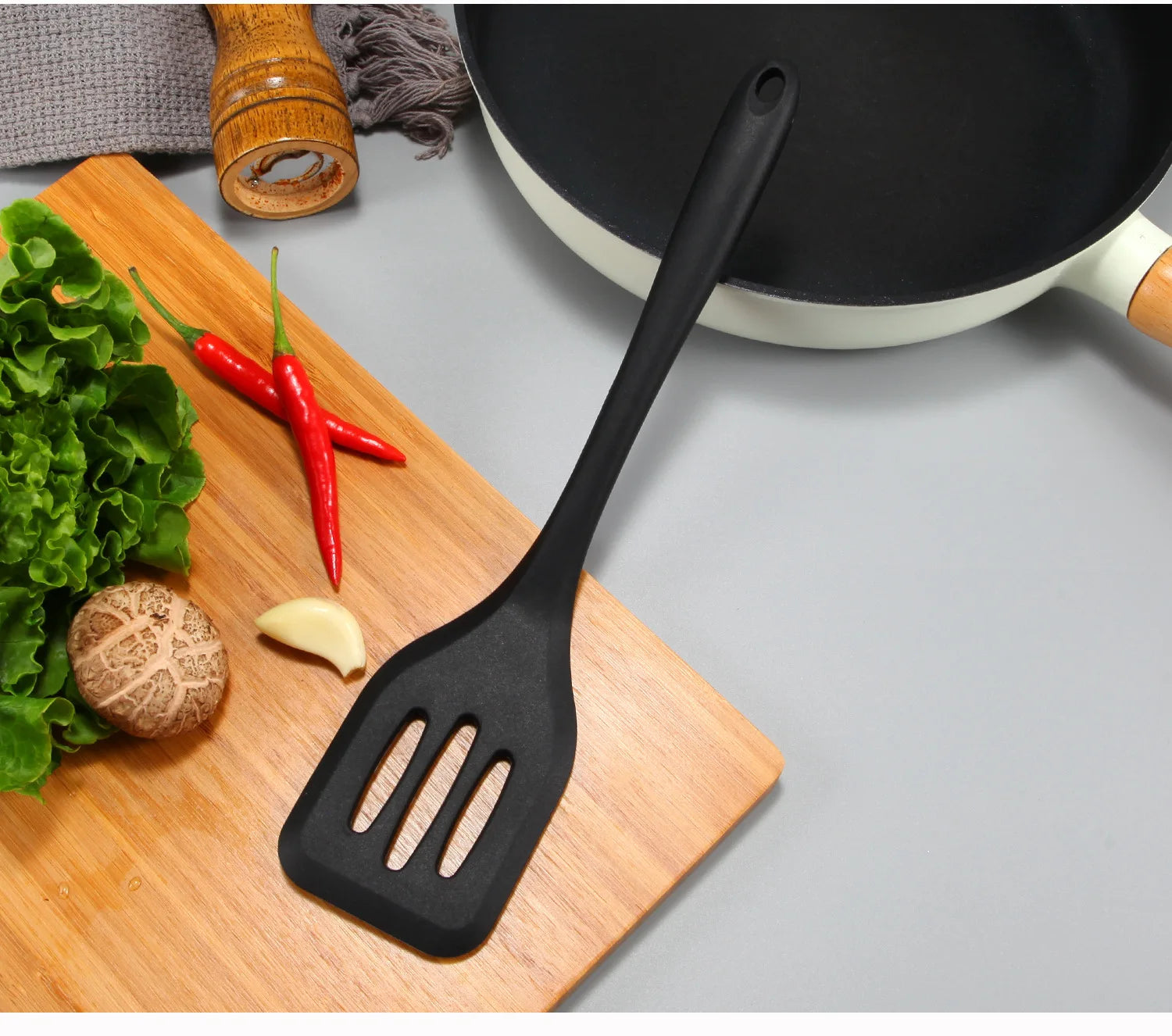 Kitchen Silicone Turners Gadgets Spatula Egg Fish Frying Pan - Problems Solved