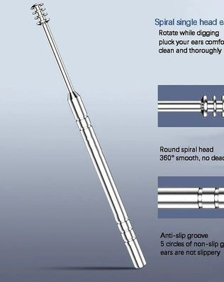 Ear Cleaner 6Pcs/Set Earpick Ear Wax Remover Ear Spoon Curette - Problems Solved