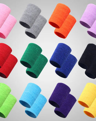1 Pair Fitness Wristband, Tennis/Basketball/Volleyball Wrist Support, Sports Protector Sweatband, Gym Wrist Guard - Problems Solved