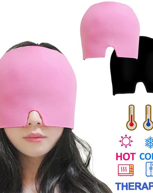 Migraine Relief Hat headache hat Gel Hot Cold Therapy Ice Cap For Relieve Pain Ice Hat Eye Mask Stress Pressure Pain Relief - Problems Solved