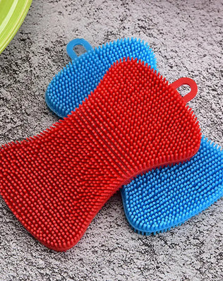 4PCS Kitchen Silicone Sponge Dish Washing Scrubber - Problems Solved