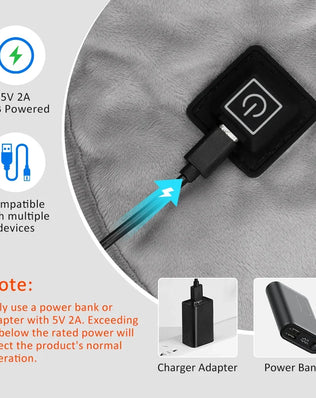 Electric Heating Shoulder Neck Pad USB Heated Back Wrap 3 Heat Level Soft Hot Compress Back Shawl Neck Shoulder Fast Heated Pad - Problems Solved
