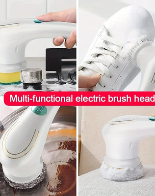 Household Cleaning Brush Multifunction USB 5 in 1 Bathroom - Problems Solved
