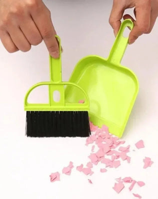 Mini Desktop Sweep Cleaning Brush Small Broom Dustpan Set Shovel Garbage and Sweep The Ingenious Combination Daily Gadgets - Problems Solved