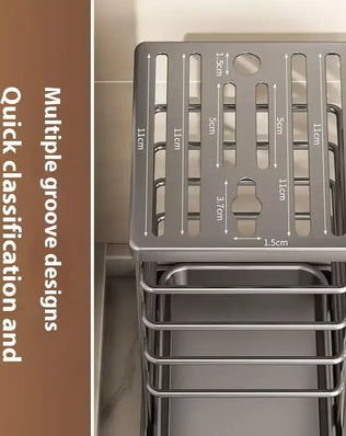 Kitchen Countertop Companion: Multi-function Dish Rack, Knife - Problems Solved