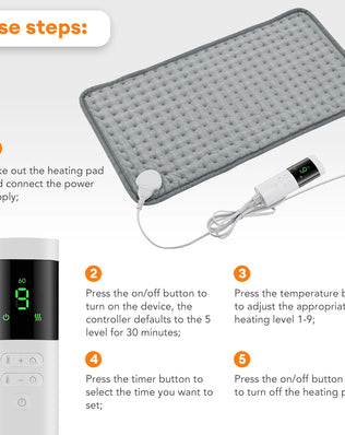 Menstrual Cramps Waist Back Pain Relief Winter Heater 60*30CM Electric Heating Pad Heating Blanket with thermostat Hot Pad for - Problems Solved