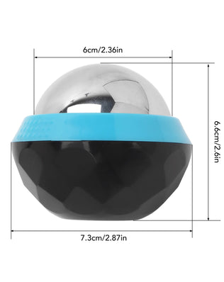 Cold Massage Roller Ball Handheld Heat Relief Stainless Steel Rolling Ice Ball for Shoulder Blue Black Ice Ball Massager - Problems Solved