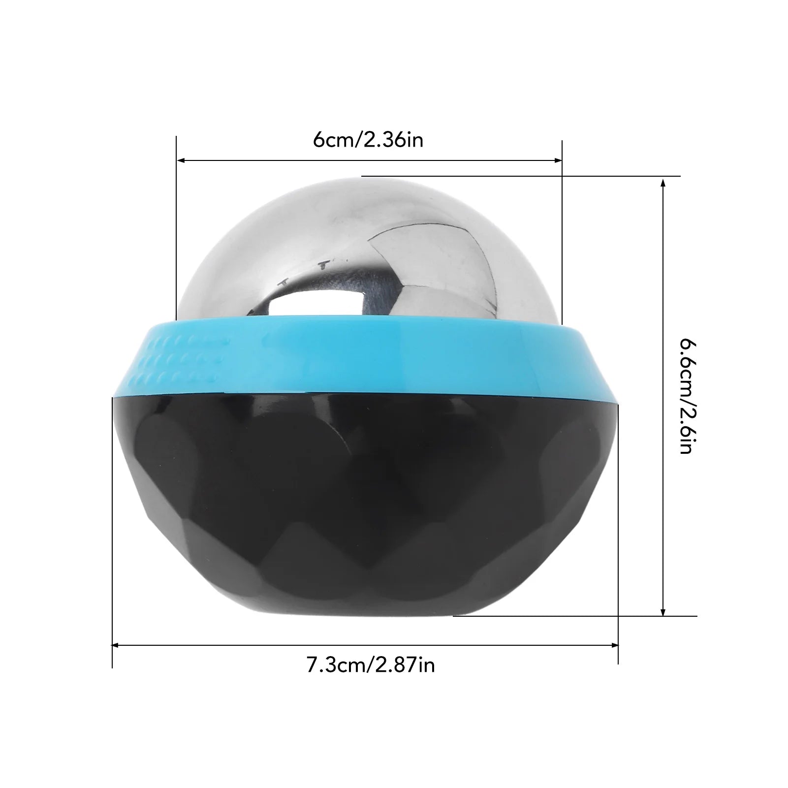 Cold Massage Roller Ball Handheld Heat Relief Stainless Steel Rolling Ice Ball for Shoulder Blue Black Ice Ball Massager - Problems Solved