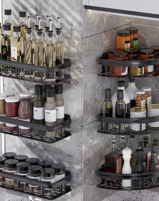 2PCS Bathroom Storage Rack, Bathroom Shelves, No-Drill - Problems Solved