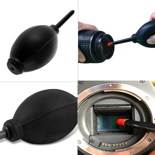6-in-1 Camera Cleaning Kits Professional Air Blower DSLR Lens Cloth Pen Brush Cleaning Tool for CCD Sensor Lens Keyboards - Problems Solved