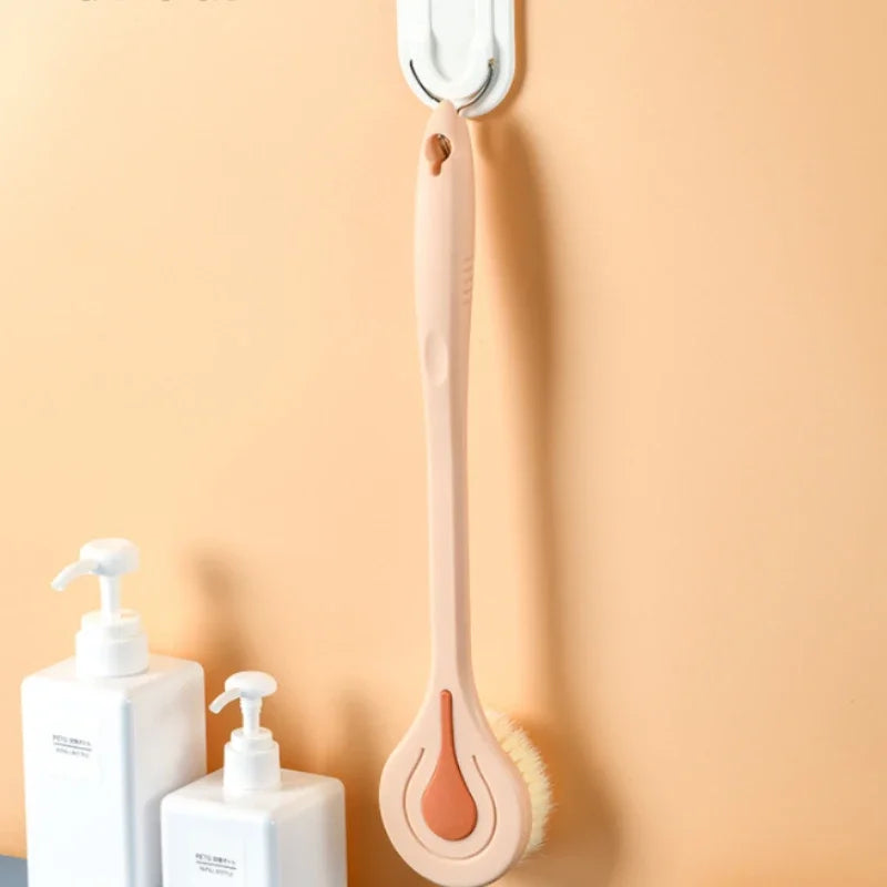 Bathroom Body Brush Kit with Long Handle: Soft-Hair Brush - Problems Solved