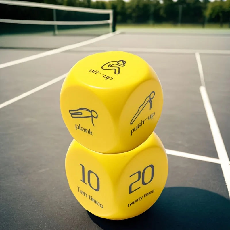 2 PC Fitness Dice Sports Dice (6 sides)-Games for group fitness and exercise classes - Problems Solved