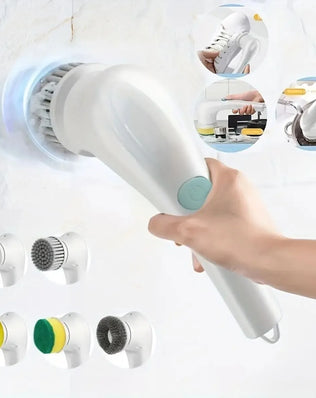 Household Cleaning Brush Multifunction USB 5 in 1 Bathroom - Problems Solved