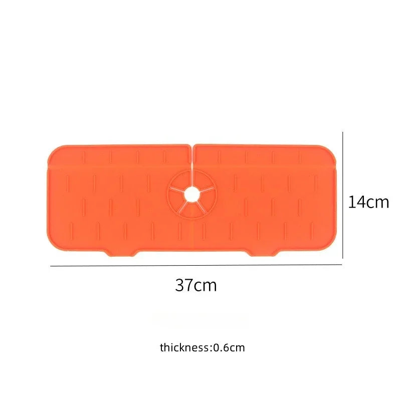 Kitchen Gadgets Silicone Faucet Absorbent Pad Shelf Sink Splash - Problems Solved