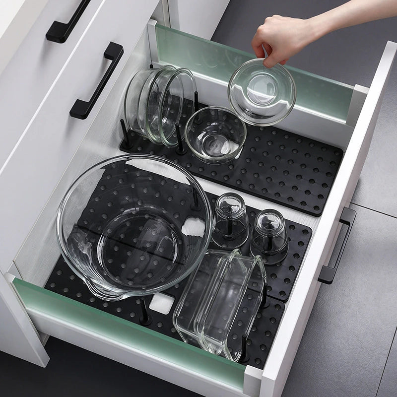 Kitchen Organizer Dish Drying Rack Telescopic Plate Bowl Stand - Problems Solved