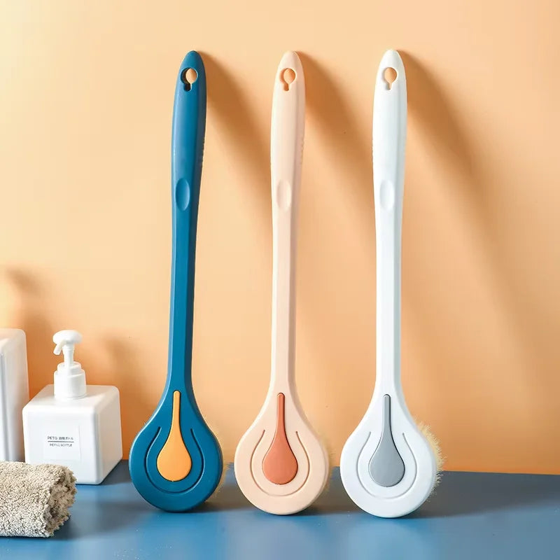 Bathroom Body Brush Kit with Long Handle: Soft-Hair Brush - Problems Solved