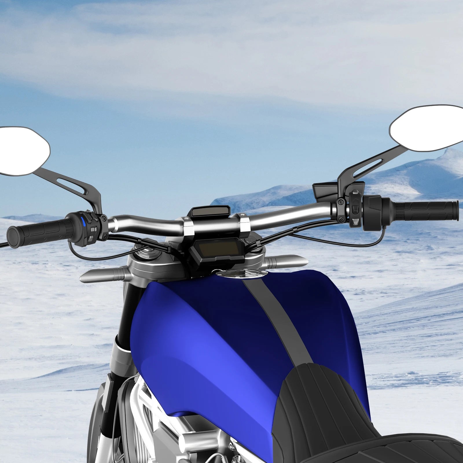 1 Pair 12V 22mm Motorcycle Hand Heated Grips 5-Gear Temperature Adjustable Electric Heating Handle Universal Motorcycle Hot Grip - Problems Solved