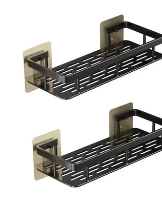 2PCS Bathroom Storage Rack, Bathroom Shelves, No-Drill - Problems Solved