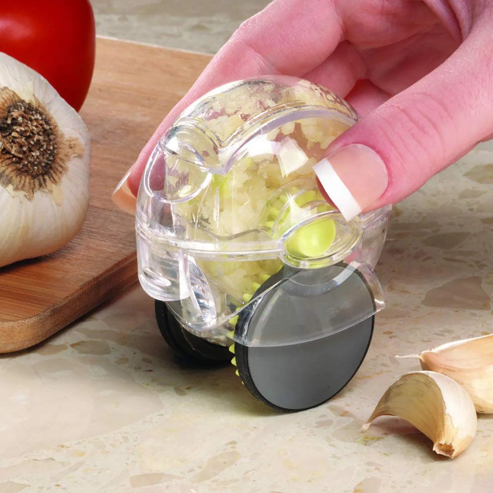 Kitchen Convenient Multi-function Small Tools Roller Garlic Chopper Manual Quick Ginger Masher Kitchen Practical Gadgets - Problems Solved
