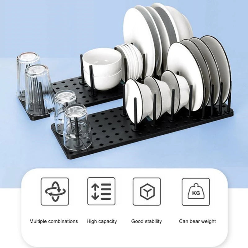 Kitchen Organizer Dish Drying Rack Telescopic Plate Bowl Stand - Problems Solved