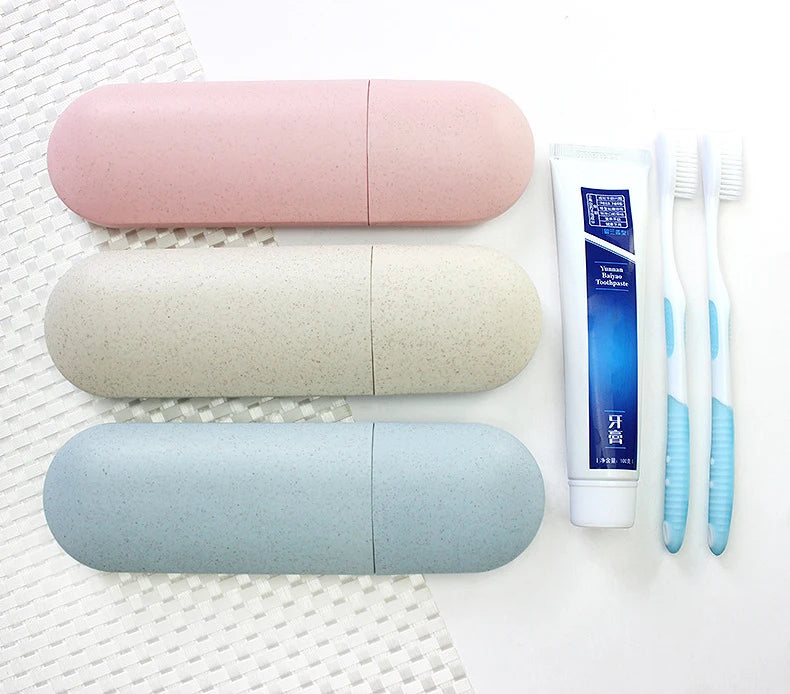 Bathroom Organizer for Toothbrush, Electric Toothbrush Holder, Portable Cosmetic Capsule Travel Case Organiser - Problems Solved