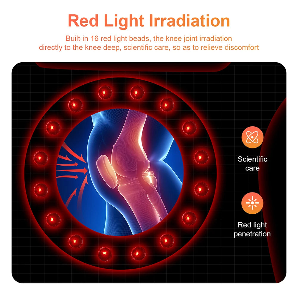 3 Gear Temperature Adjustment Smart Knee LED Display Massager Hot Compress for Shoulders Elbows Knee Gift For Parents Or Elders - Problems Solved