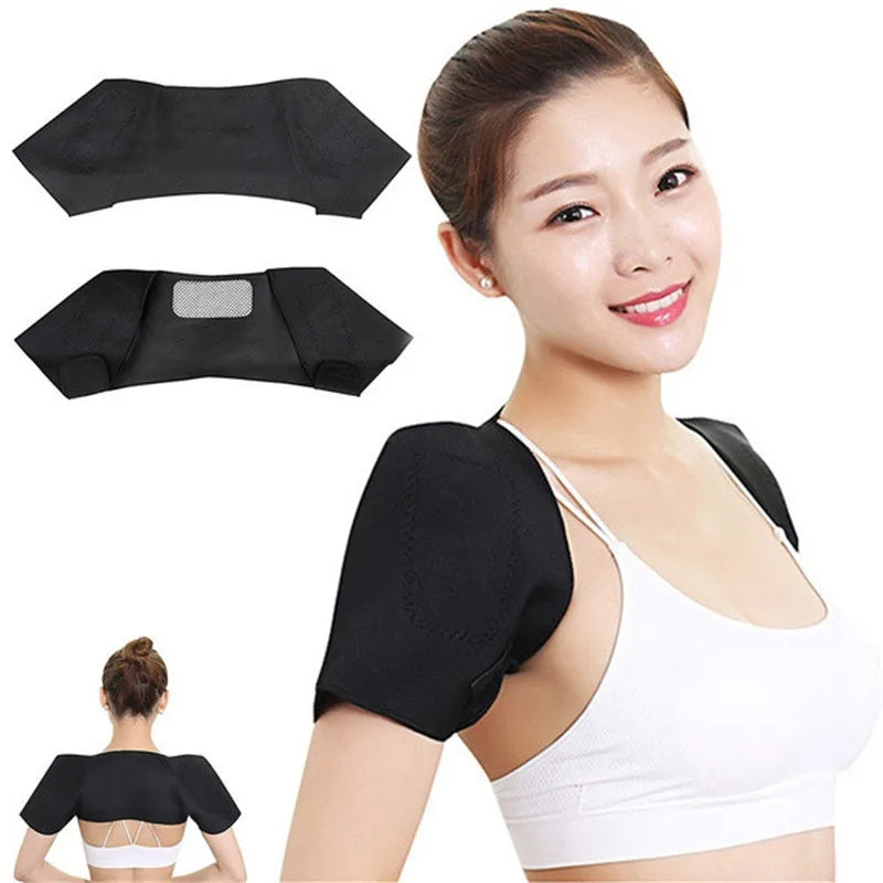 Tourmaline Self-heating Heat Therapy Pad Shoulder Protector Support Brace Pain Relief Health Care Magnet Heated Belt - Problems Solved