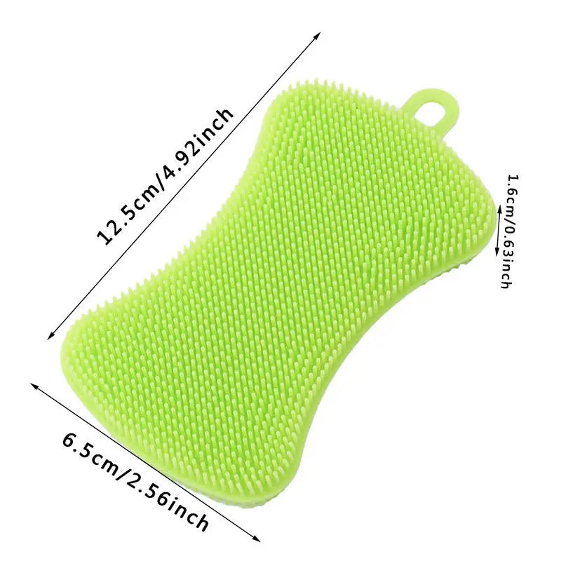 4PCS Kitchen Silicone Sponge Dish Washing Scrubber - Problems Solved