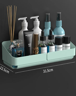 Bathroom  Kitchen Convenience Rack Shelf Makeup Storage Organizer Cosmetics Shampoo Rack Shower Shelf Wall Spice No Drilling - Problems Solved