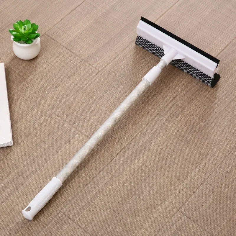 1PC Squeegee Window Cleaner 2 in 1 Retractable Pole Cleaning - Problems Solved