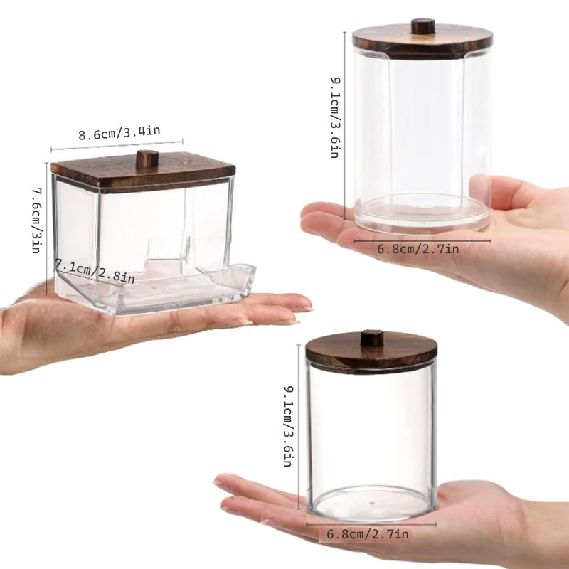 Bathroom Organizer Accessories Set Qtip Holder Storage - Problems Solved