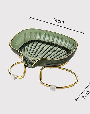 Bathroom Soap Dish Light Luxury Toilet Shower Soap Holder with Drain Water Soap Storage Case Tray Container Bathroom Gadgets - Problems Solved