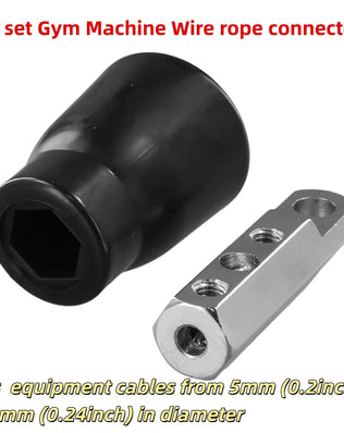 Note Gym Pulley Machine Cable Connectors Feature Protect Equipment Cables Connectors Fit Fitness Equipment Cable - Problems Solved