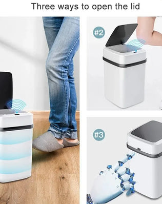 Kitchen Trash Bin 13L Bathroom Touch Trash Can In The Toilet - Problems Solved