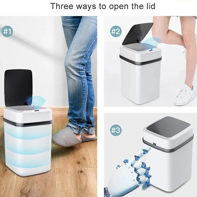 Kitchen Trash Bin 13L Bathroom Touch Trash Can In The Toilet - Problems Solved