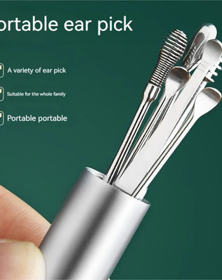 Ear Cleaner 6Pcs/Set Earpick Ear Wax Remover Ear Spoon Curette - Problems Solved