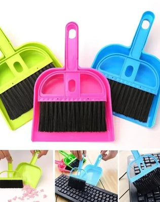 Mini Desktop Sweep Cleaning Brush Small Broom Dustpan Set Shovel Garbage and Sweep The Ingenious Combination Daily Gadgets - Problems Solved
