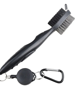 Cleaning Towel Golf Accessories Golf Towel and Brush Head Groove Cleaner Set Golf Double-sided Cleaning Brush Golf Cleaning Set - Problems Solved