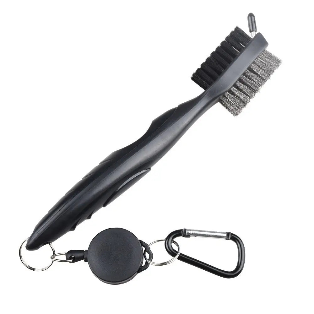 Cleaning Towel Golf Accessories Golf Towel and Brush Head Groove Cleaner Set Golf Double-sided Cleaning Brush Golf Cleaning Set - Problems Solved