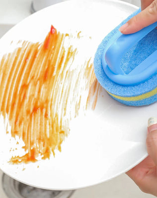 3PCS Cleaning Brush With Handle Sponge Wiping Kitchen Cleaning - Problems Solved