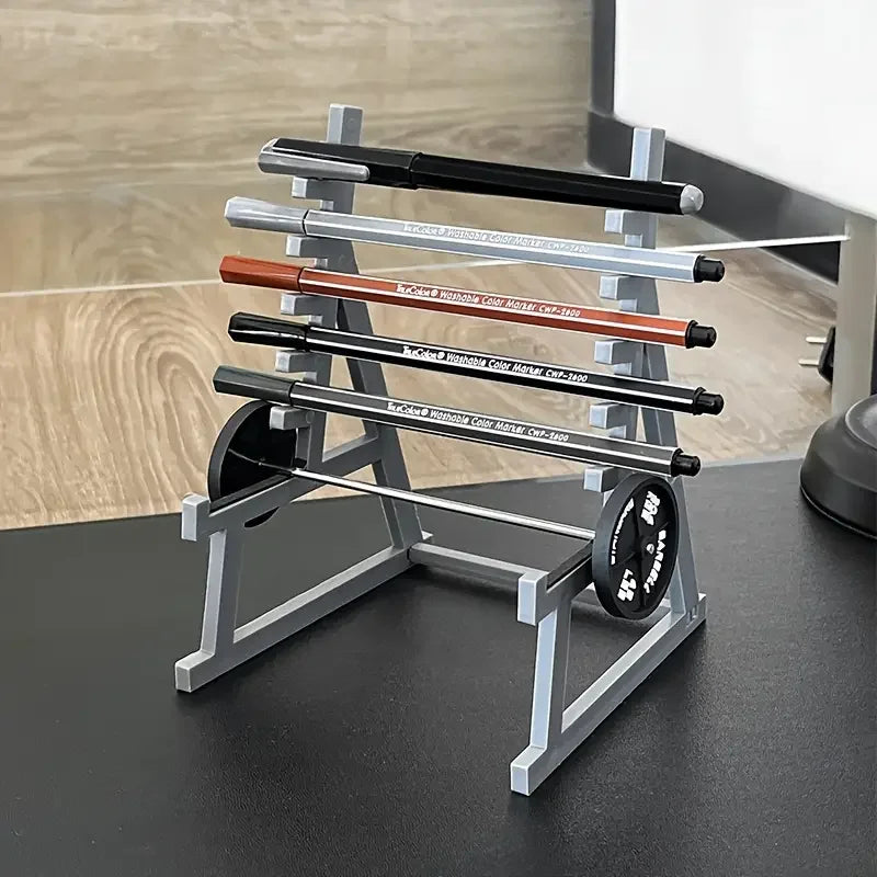 Creative Barbell Pen Holder Fitness Themed Fitness Pen Holder Perfect Gift for Fitness Enthusiasts Weightlifters - Problems Solved