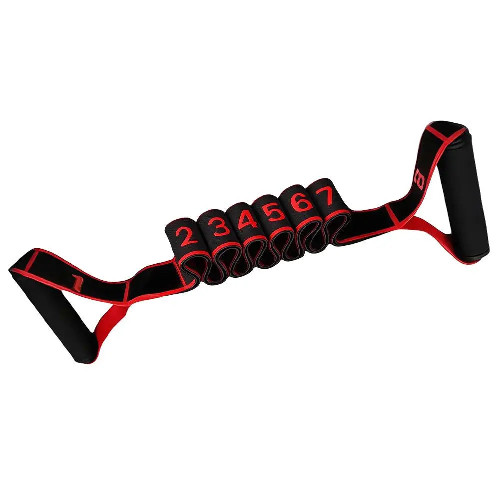 Fitness Resistance Band For Yoga Pilates Stretching Fitness Training 8 Adjustable Resistance Level Digital Marking Fitness Suppl - Problems Solved