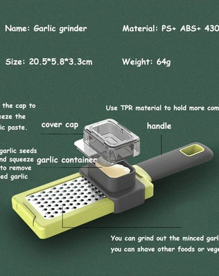 Kitchen Novel Garlic Crusher Ginger Grinding Grater Planer - Problems Solved