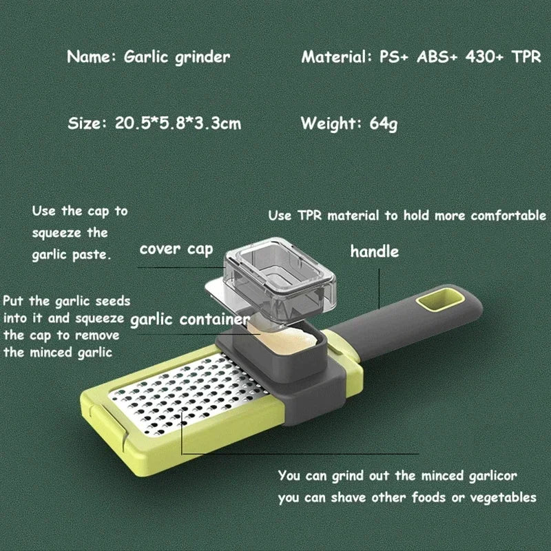 Kitchen Novel Garlic Crusher Ginger Grinding Grater Planer - Problems Solved