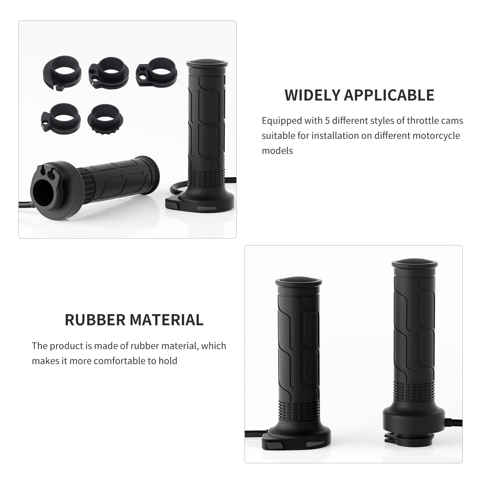 1 Pair 12V 22mm Motorcycle Hand Heated Grips 5-Gear Temperature Adjustable Electric Heating Handle Universal Motorcycle Hot Grip - Problems Solved